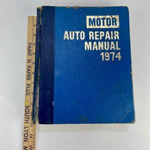 Motor Auto Repair Manual 1974 37th‎ Edition 1968-1974 Models ISBN 09109